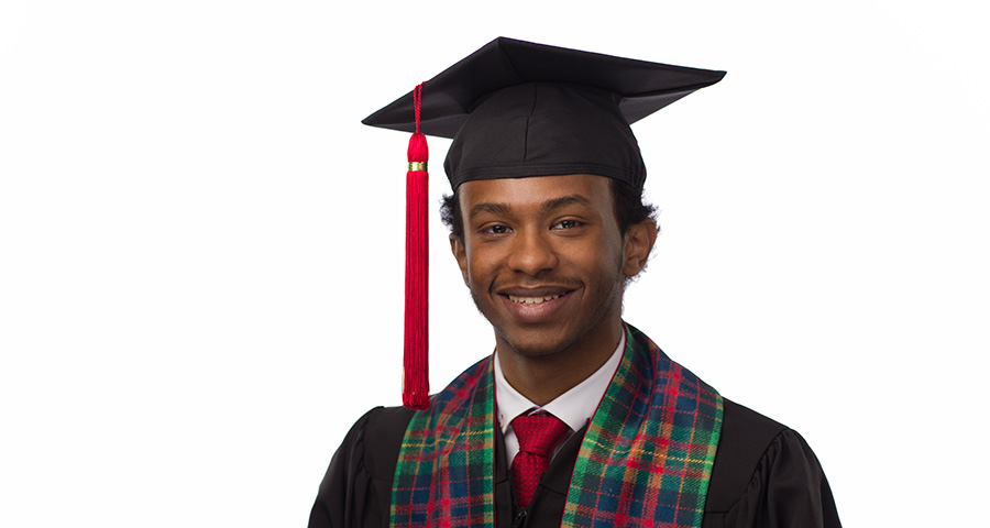 Osman Mamoon Osman Mohamed is graduating with a degree in business administration.