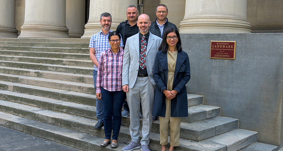 Members of the biological sciences faculty at CMU-Q